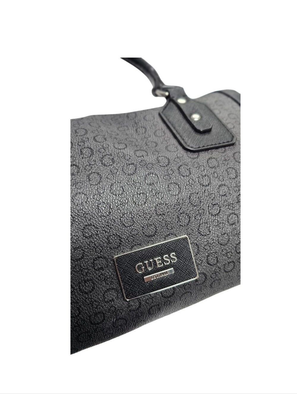 GUESS Black Monogram Satchel Duffel - Picture 7 of 11